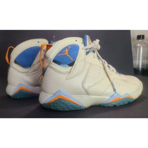 2006 NIKE AIR JORDAN 7 VII RETRO PEARL WITE PACIFIC BLUE 304775281 Sz 7.5 No Box
